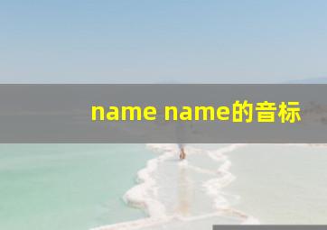 name name的音标